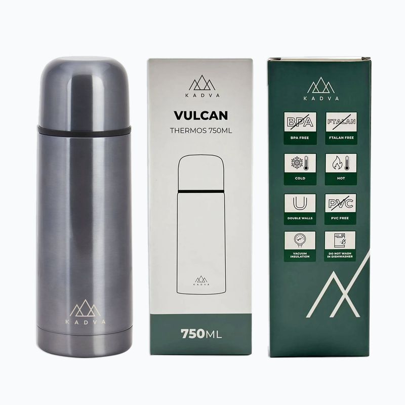 KADVA Vulcan Thermos 750 ml silver 12