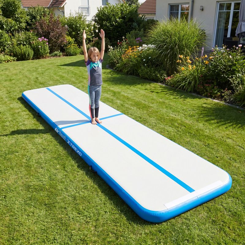 Gymnastics airtrack XTREXO 400 x 10 cm white 10