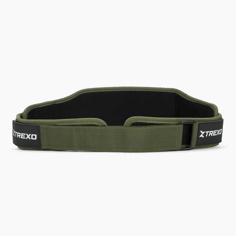 Weightlifting belt XTREXO neoprene green 5