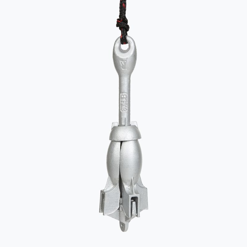 Anchor for jet ski, kayak/SUP AQUASTIC 1,5 kg 7,6 m silver 4