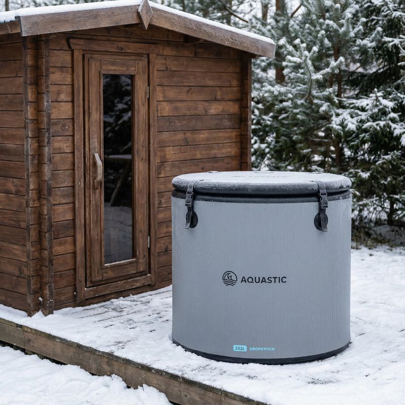 Ice bath AQUASTIC BrrFree 382 l dropstitch grey 5