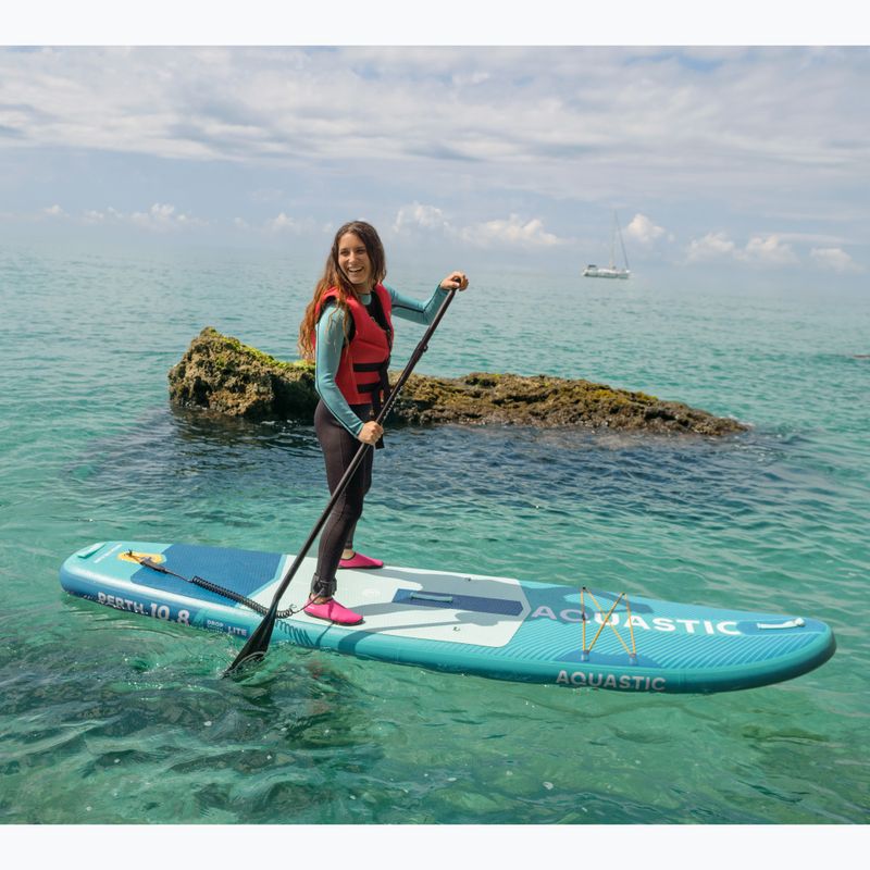 Inflatable board set SUP AQUASTIC Perth 10'8" allround green 21