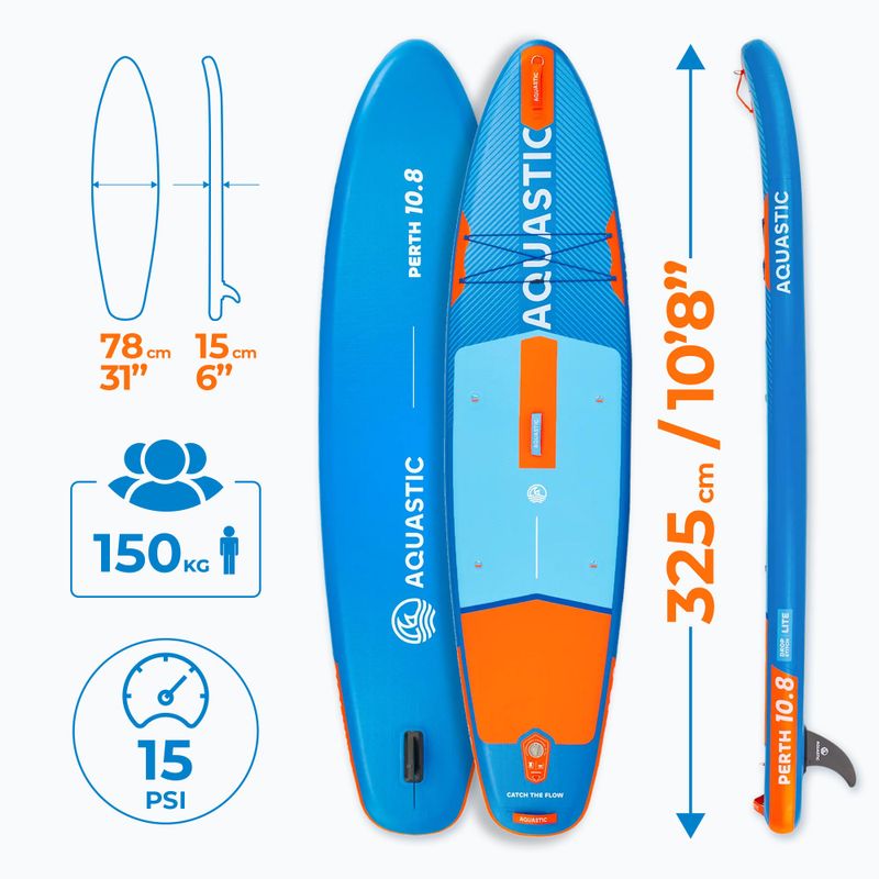 AQUASTIC Perth SUP board 10'8" blue 17