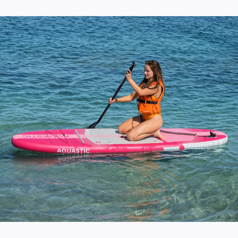 Inflatable board set SUP AQUASTIC Compact 9'6" pink 19