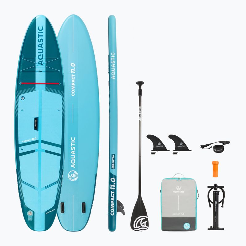 Set board SUP inflatable Compact 11'0" blue