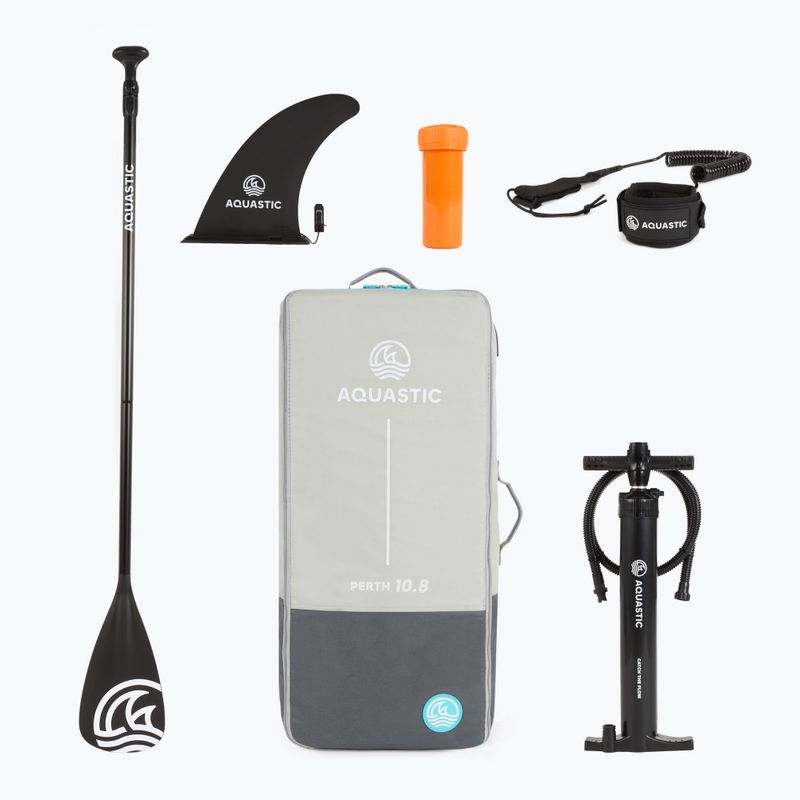 Inflatable board set SUP AQUASTIC Perth 10'8" allround dark blue 17