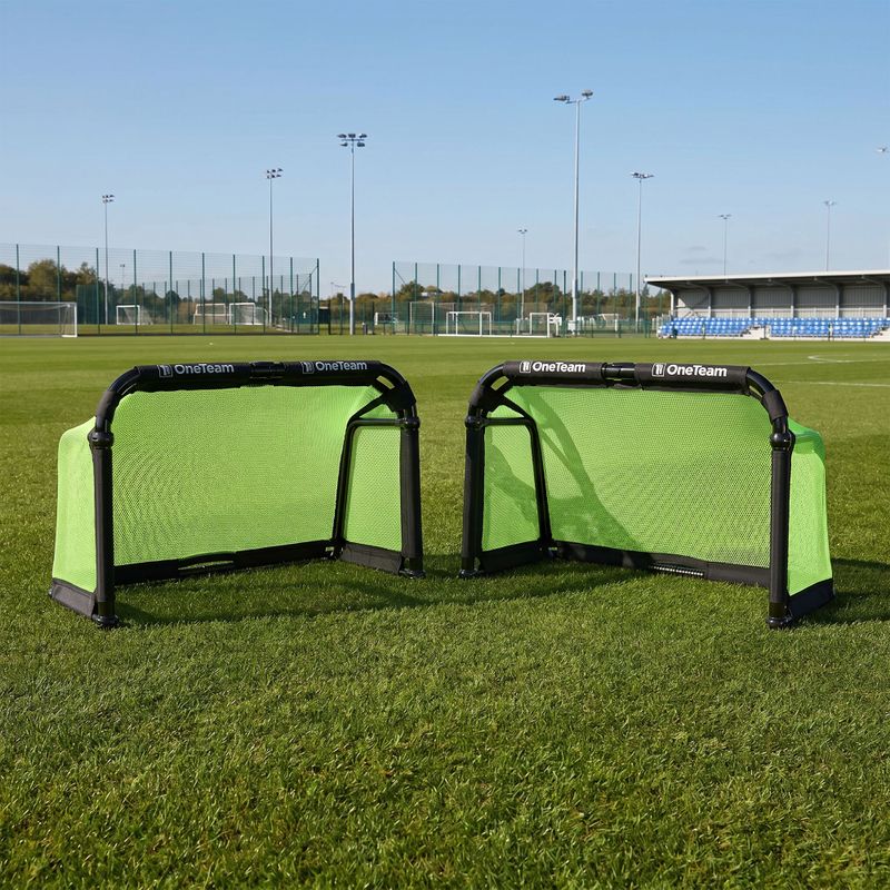Football goal OneTeam Swiftgoal 120 x 70 cm black/green 4