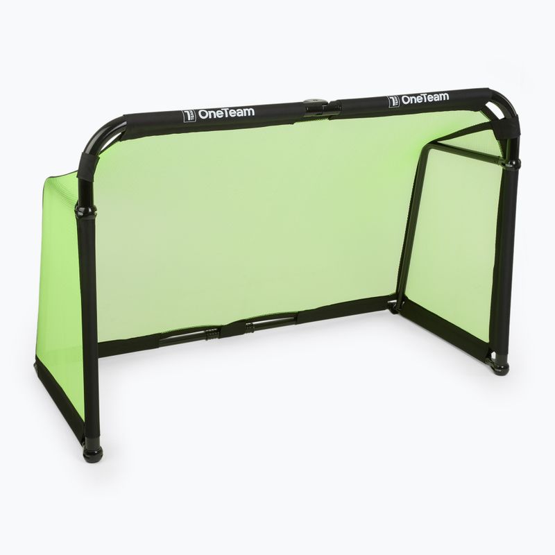 Football goal OneTeam SWIFTGOAL 180 x 120 cm foldable black/green