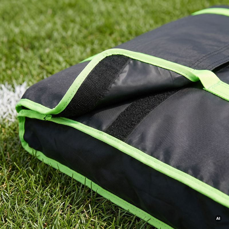 Goal carrying bag OneTeam Swiftgoal 120 x 70 cm black/green 6