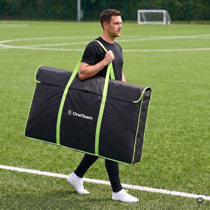 Carrying bag for goal OneTeam Swiftgoal 150 x 90 cm black/green 4