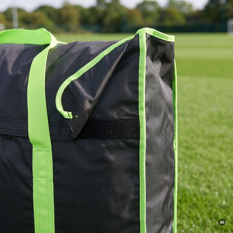 Carrying bag for goal OneTeam Swiftgoal 180 x 120 cm black/green 5