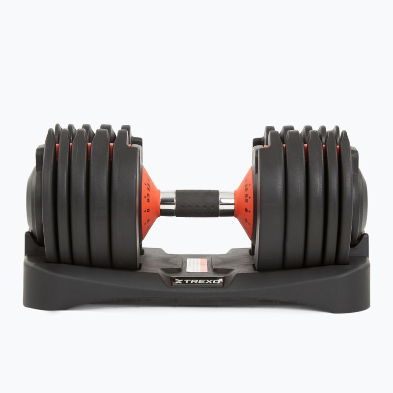 Adjustable dumbell XTREXO 24kg EVO black 4