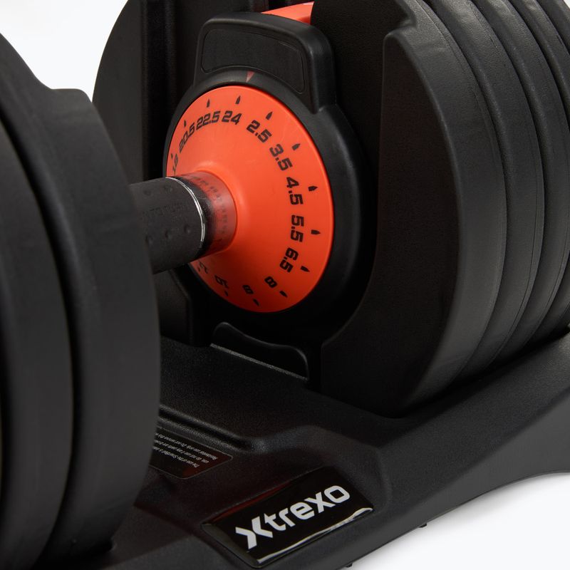 Adjustable dumbell XTREXO 24kg EVO black 5