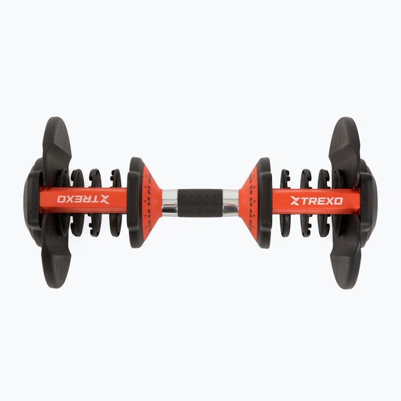 Adjustable dumbell TREXO 24kg EVO black 7