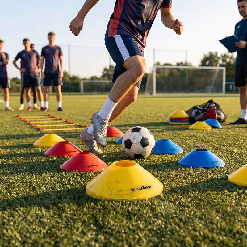 Training cones OneTeam TRFTB01 30 pieces multicoloured 4