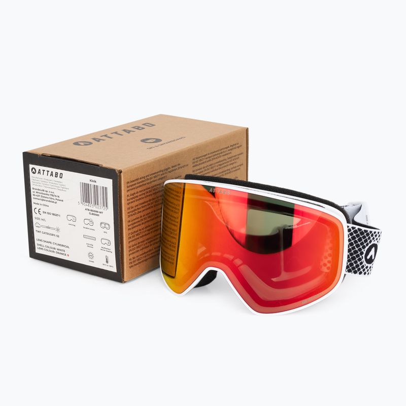 Ski goggles ATTABO narciarskie Kinik white 11