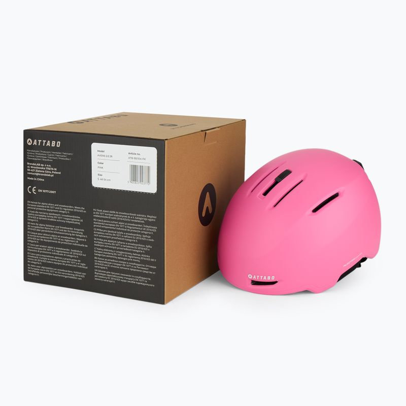 Children's ski helmet ATTABO Avens 2.0 Jr pink 12