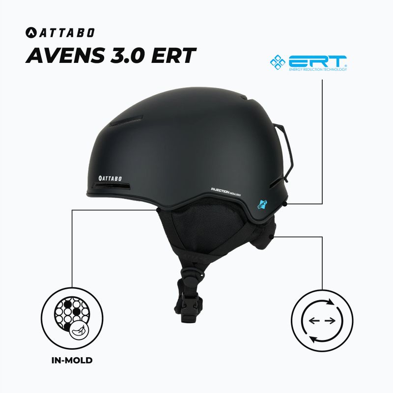 Ski helmet ATTABO Avens 3.0 ERT black 2