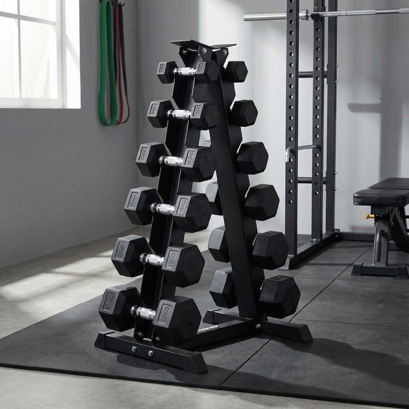 Dumbbell rack XTREXO black 3