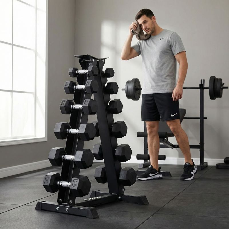 Dumbbell rack XTREXO black 4