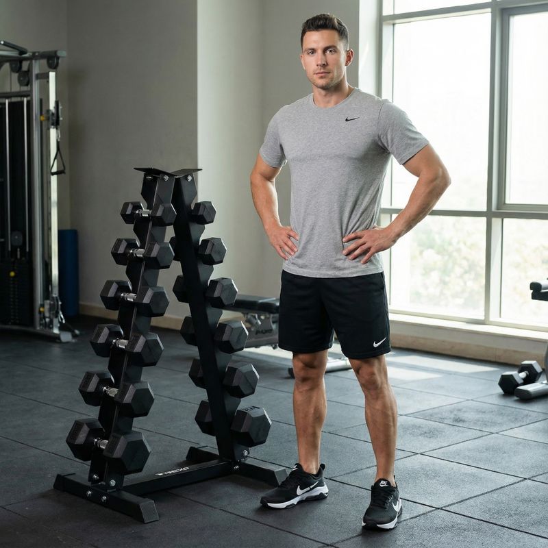 Dumbbell rack XTREXO black 5