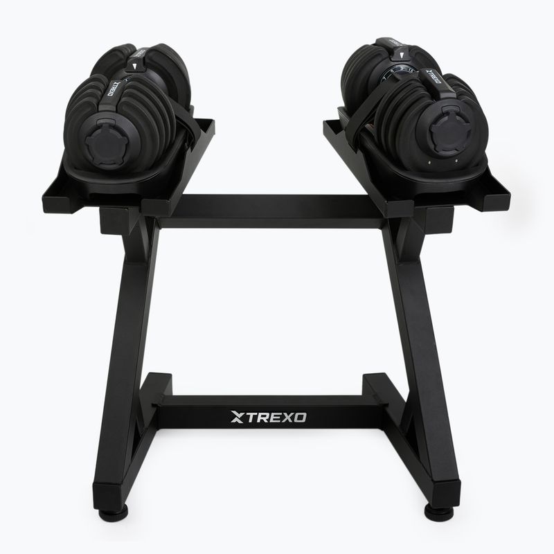 Dumbbell rack adjustable XTREXO black 7