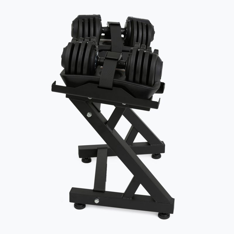 Adjustable dumbbell stand XTREXO black 9