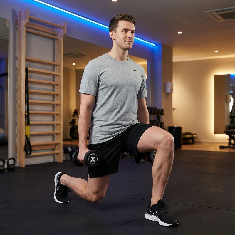 Rubber-coated cast iron dumbbell XTREXO Pro 2 kg black 5