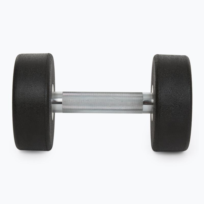 Rubber-coated cast iron dumbbell XTREXO Pro 10 kg black 8