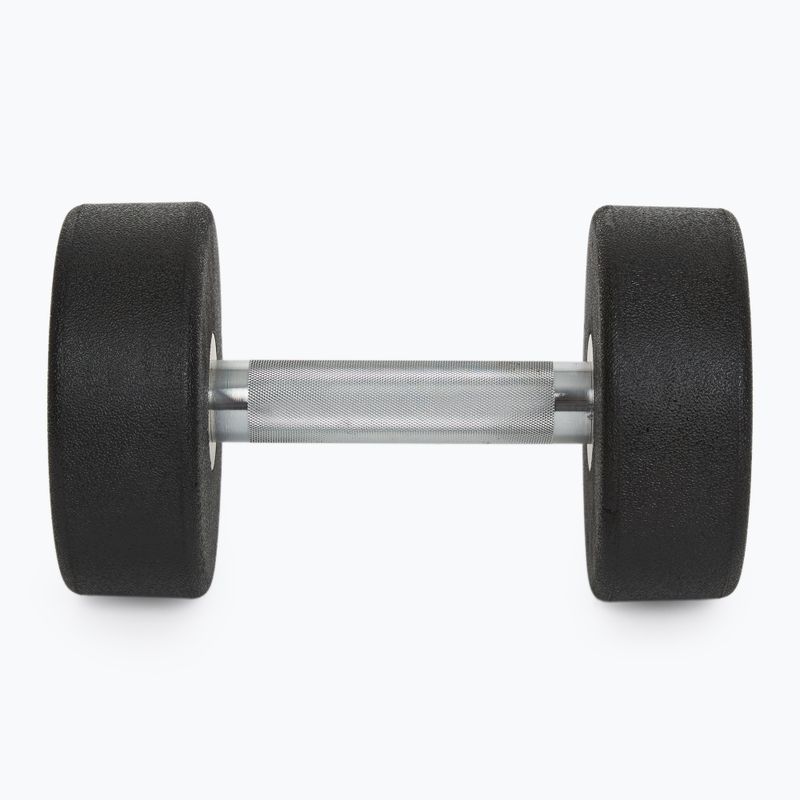 Rubber-coated cast iron dumbbell XTREXO Pro 12 kg black 8
