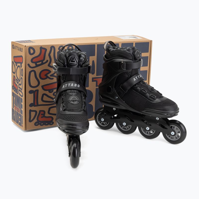 Men's inline skates ATTABO OneFoot Fitgo system black 16