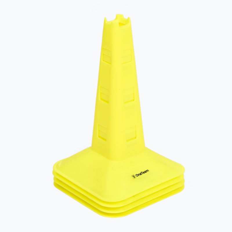 Set of cones OneTeam TRFTB03 HG4 4 pieces yellow 9