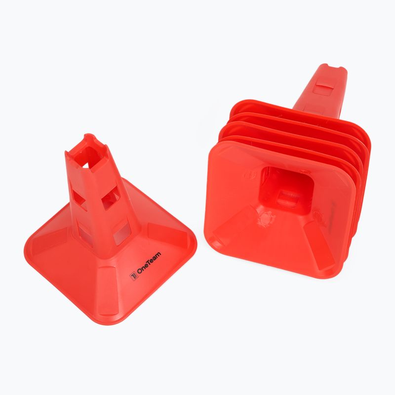 Set of cones OneTeam TRFTB03 MD6 6 pieces red 8