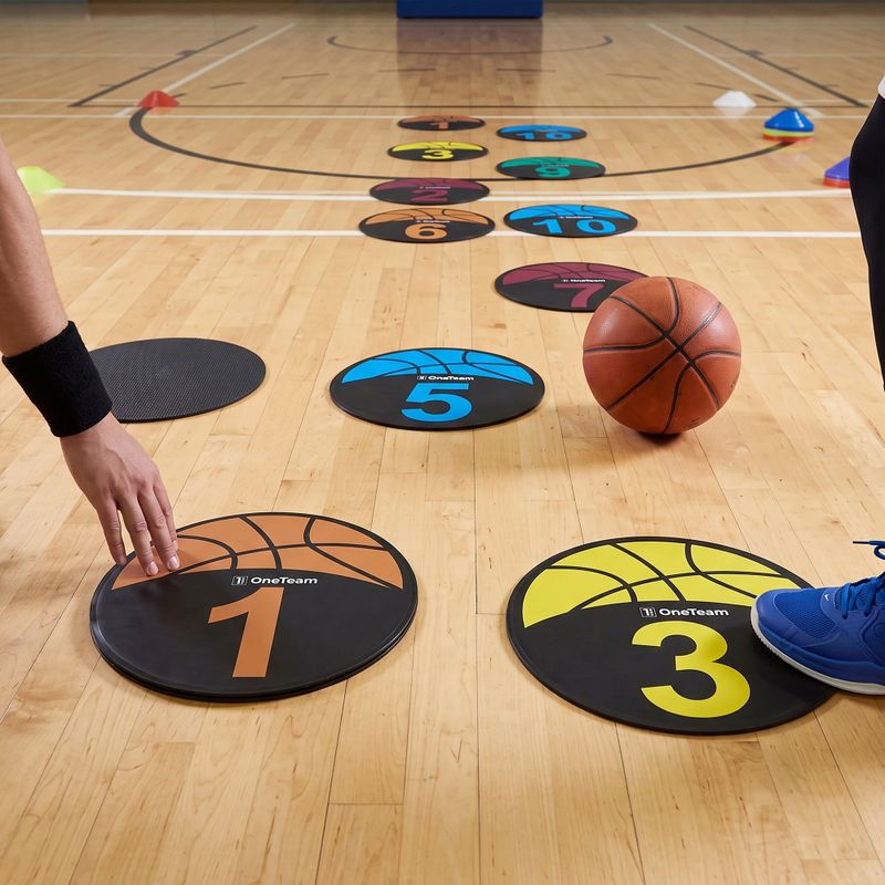 Training markers OneTeam TRF08 10 pcs BASKET black 2