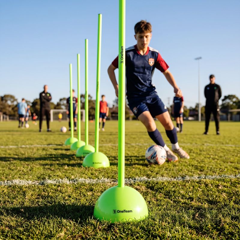 Training pole OneTeam TRF09 10 x 100 cm green 4