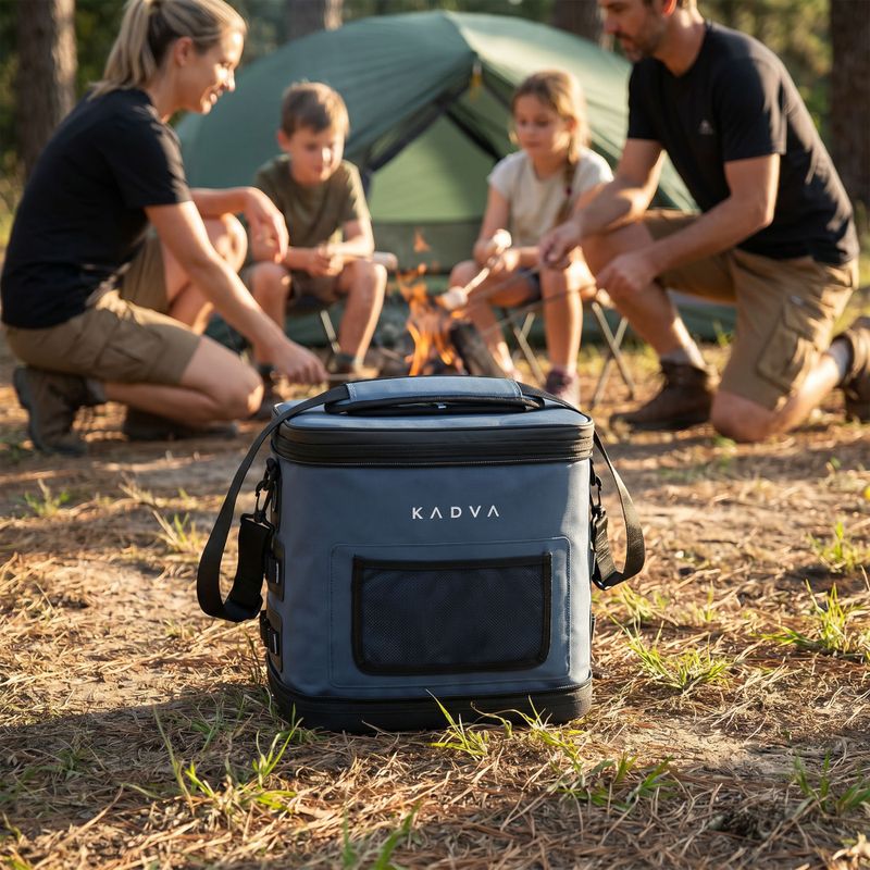 Portable fridge KADVA flat Reducer 17 l navy blue 12