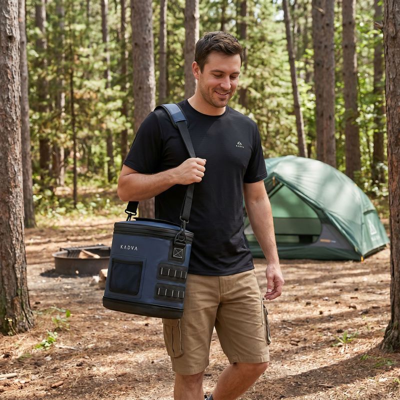 Portable fridge KADVA flat Reducer layup 12 l navy blue 12