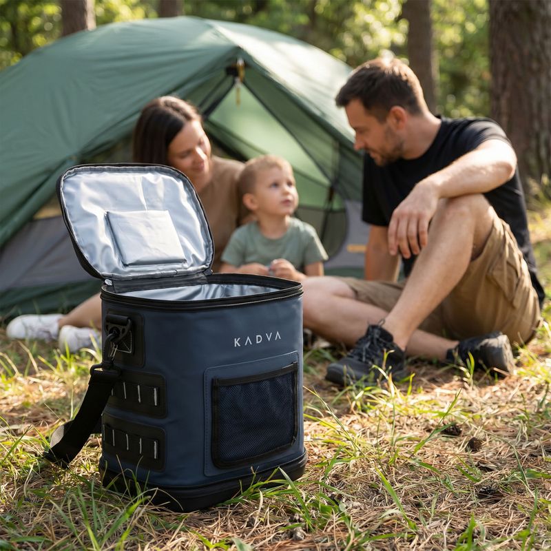 Portable fridge KADVA flat Reducer layup 12 l navy blue 14
