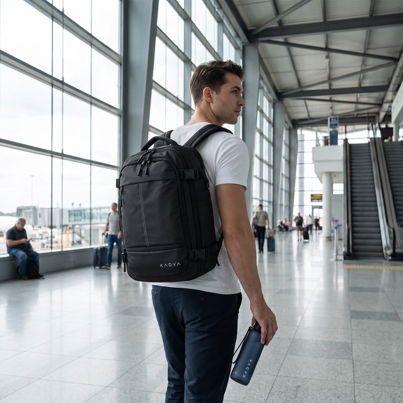 KADVA ARTravel 22L Cabin Vacuum Backpack Black 4