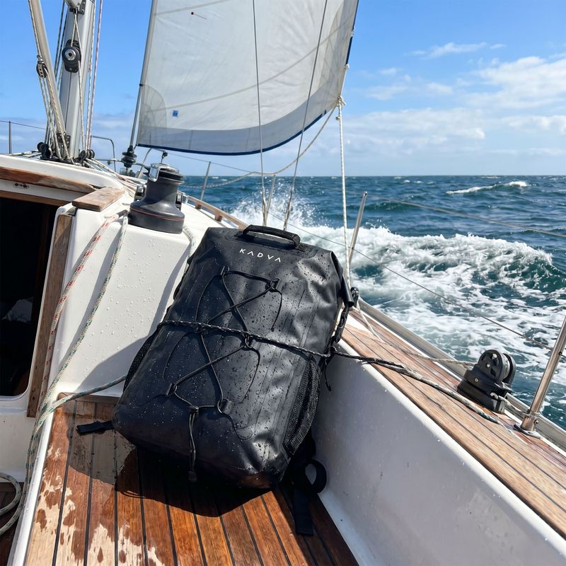 Waterproof backpack KADVA Fish 40 and black 13