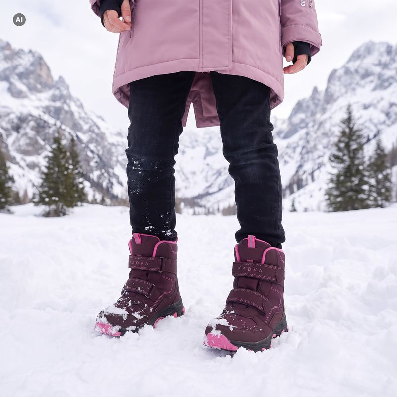 Children's snow boots KADVA Snowey Mid WP pink 6