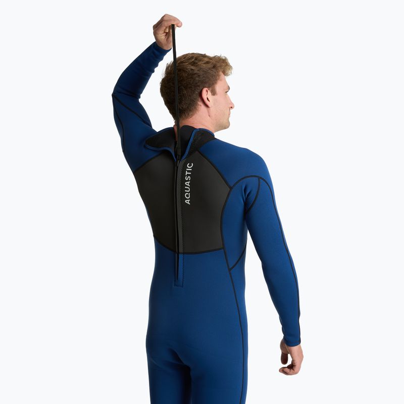 Men's surfing wetsuit AQUASTIC neoprene 3/2 mm WAVEY 3/2 navy 5