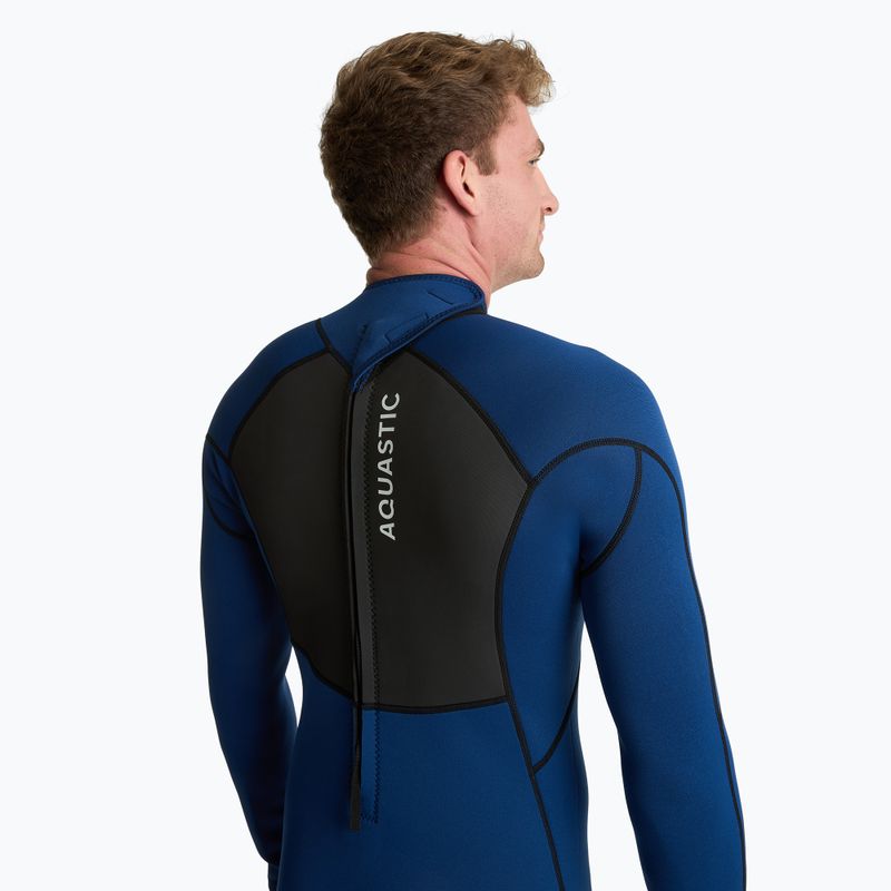 Men's surfing wetsuit AQUASTIC neoprene 3/2 mm WAVEY 3/2 navy 9