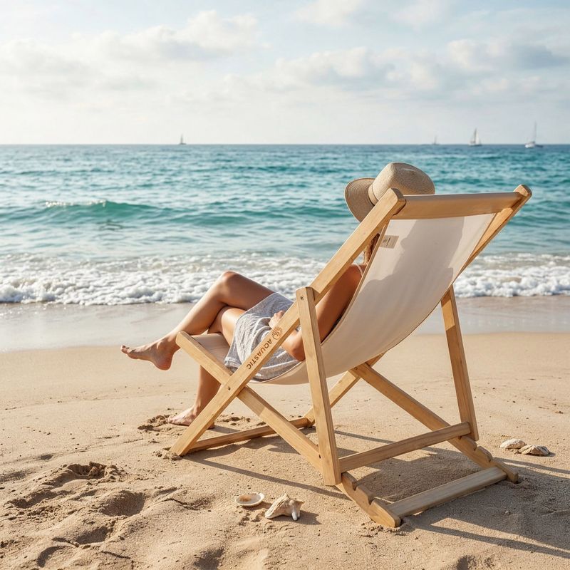 Beach lounger AQUASTIC Sunlito beige 3