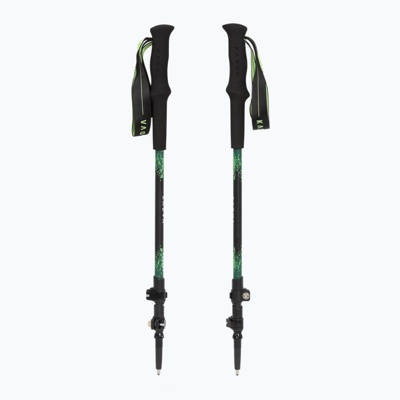 KADVA Torre adjustable carbon trekking poles green 5