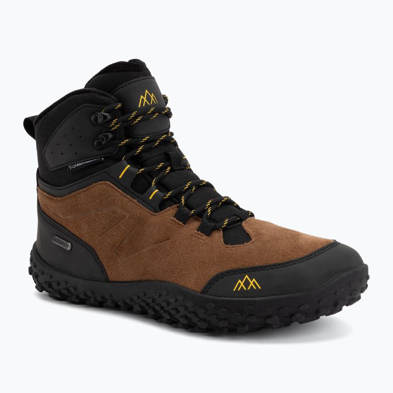 Men's Barefoot Shoes KADVA SOLEAF Anti-Puncture Brown