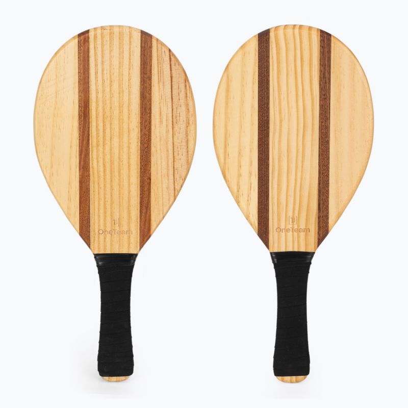 OneTeam Beach Play beach tennis set brown 2