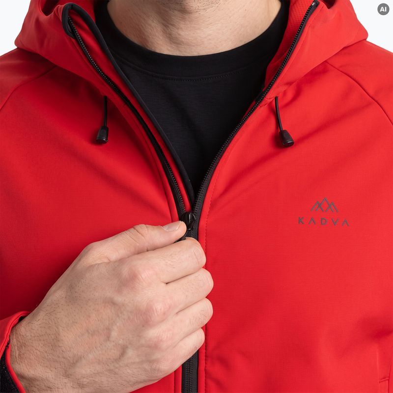 Men's trekking sweatshirt KADVA Arix WP 5K/3K softshell hybrid red 3