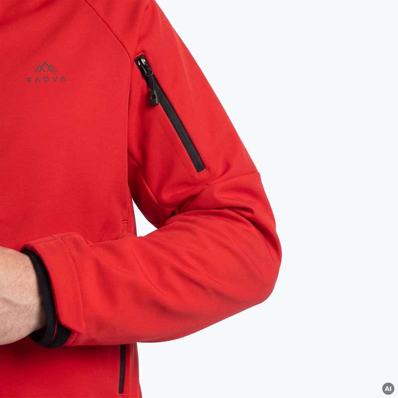 Men's trekking sweatshirt KADVA Arix WP 5K/3K softshell hybrid red 4