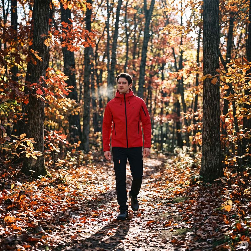 Men's trekking sweatshirt KADVA Arix WP 5K/3K softshell hybrid red 5